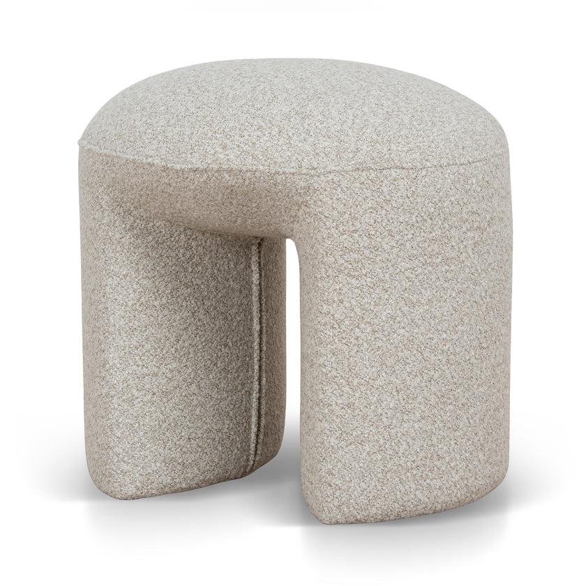 CLC12422-YY Round Ottoman - Oatmeal Beige