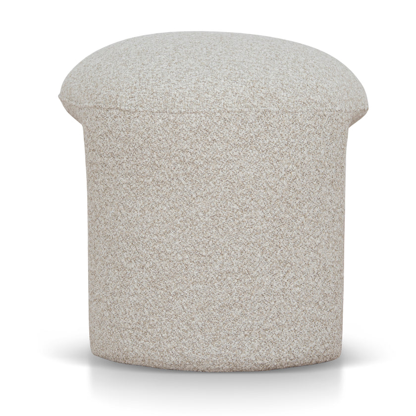 CLC12422-YY Round Ottoman - Oatmeal Beige