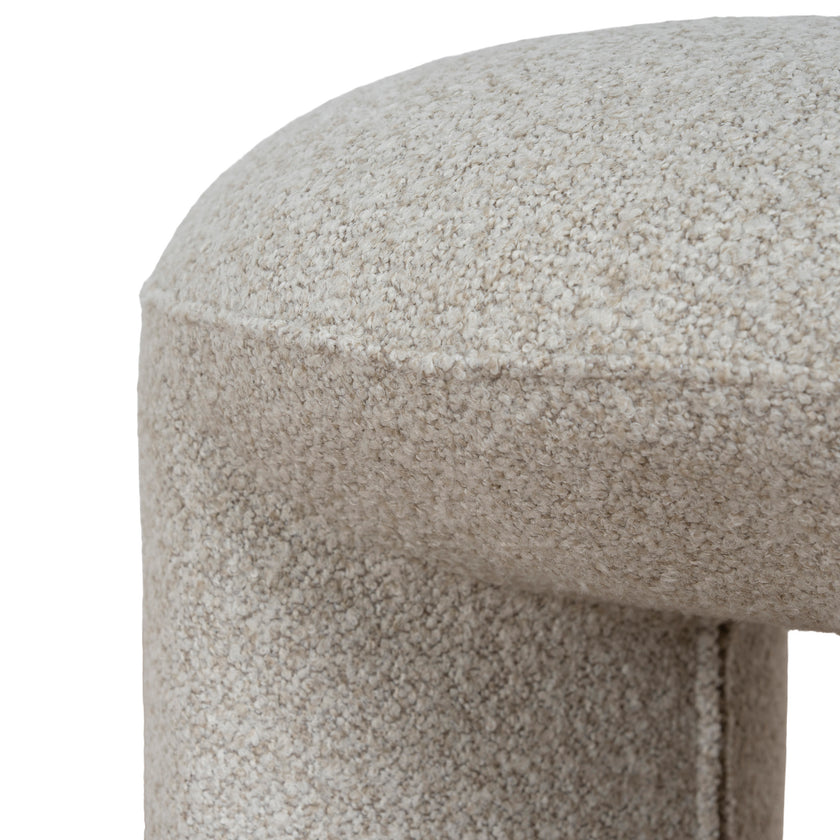 CLC12422-YY Round Ottoman - Oatmeal Beige
