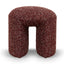 CLC12423-YY Round Ottoman -  Autumn Red