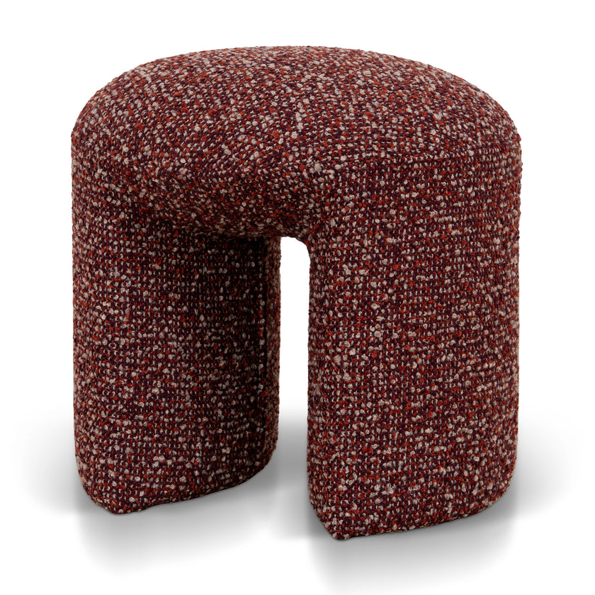 CLC12423-YY Round Ottoman -  Autumn Red