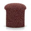 CLC12423-YY Round Ottoman -  Autumn Red