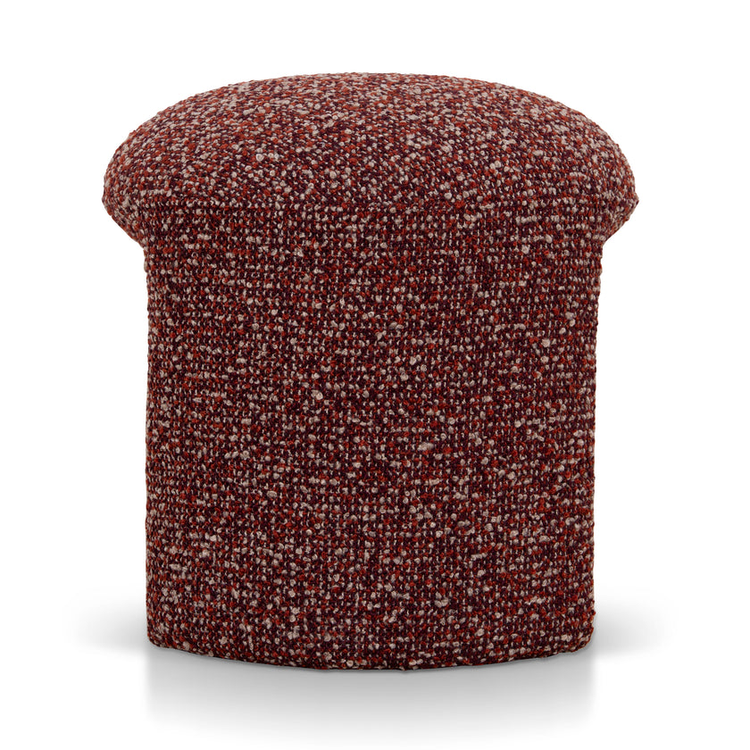 CLC12423-YY Round Ottoman -  Autumn Red