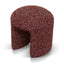 CLC12423-YY Round Ottoman -  Autumn Red