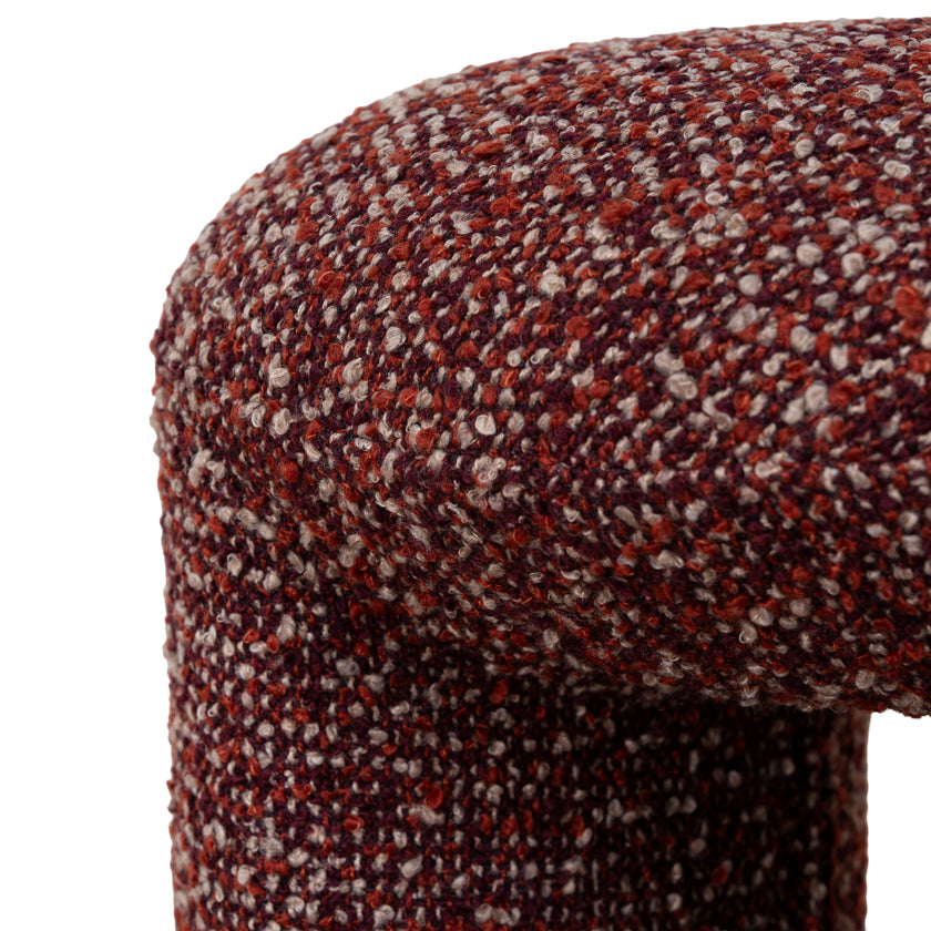 CLC12423-YY Round Ottoman -  Autumn Red