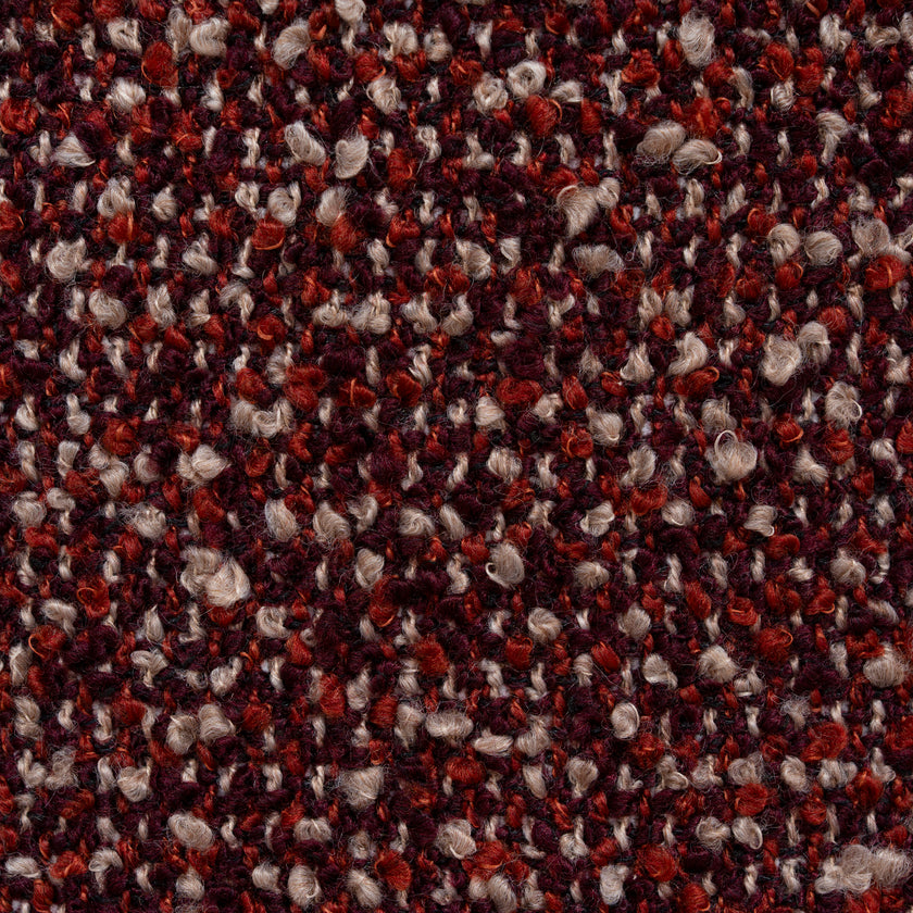 CLC12423-YY Round Ottoman -  Autumn Red