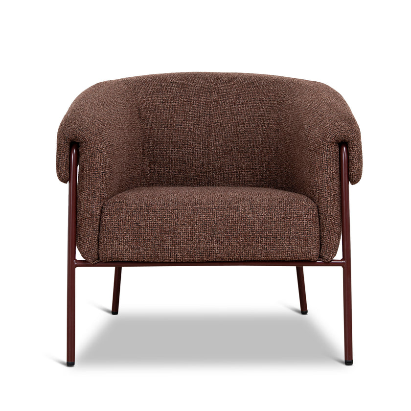 CLC12432-CI Dark Red Armchair - Verona Tawn