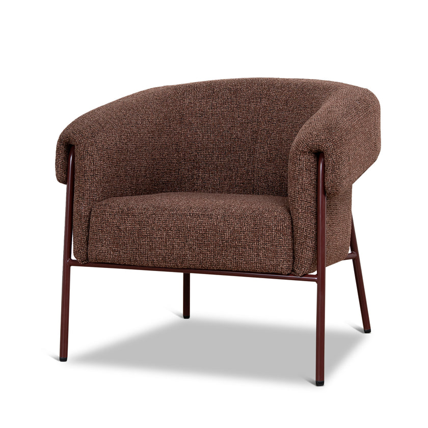 CLC12432-CI Dark Red Armchair - Verona Tawn