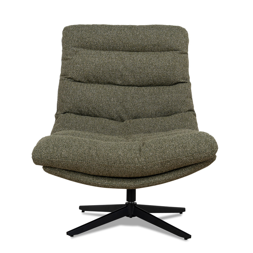 CLC12436-CI Black Lounge Chair - Verona Olive
