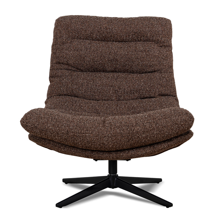 CLC12437-CI Black Lounge Chair - Verona Cinnamon Weave