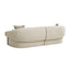 CLC12574-IG Dark Brown 3 Seater Sofa - Soft Beige