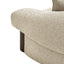 CLC12574-IG Dark Brown 3 Seater Sofa - Soft Beige