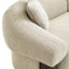 CLC12574-IG Dark Brown 3 Seater Sofa - Soft Beige