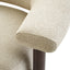 CLC12575-IG Dark Brown Armchair - Soft Beige