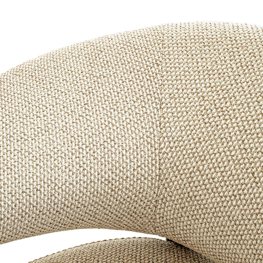 CLC12575-IG Dark Brown Armchair - Soft Beige