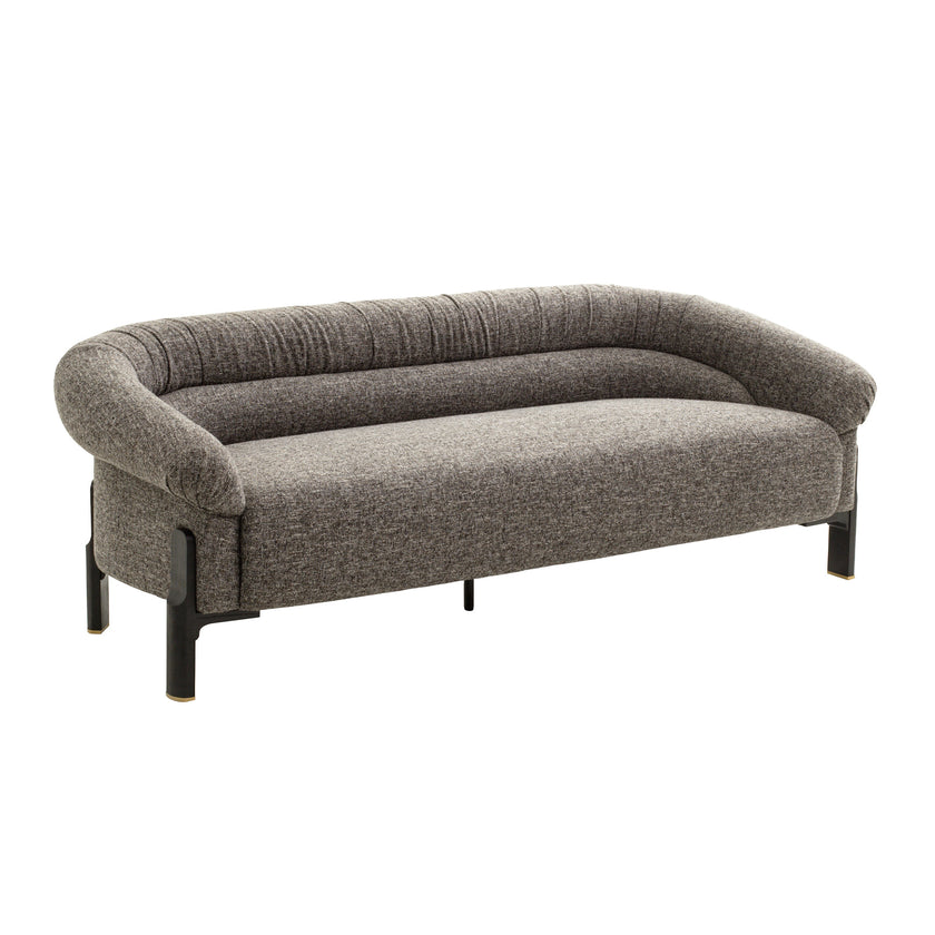 CLC12576-IG Black 3 Seater Sofa - Shadow Grey
