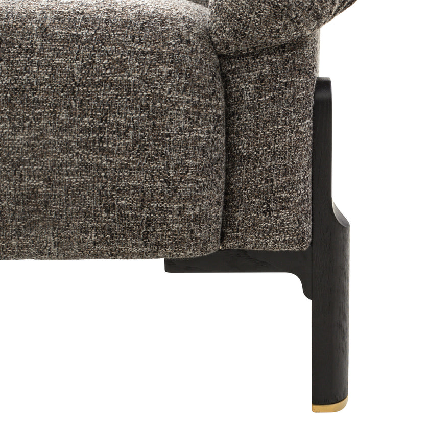 CLC12576-IG Black 3 Seater Sofa - Shadow Grey