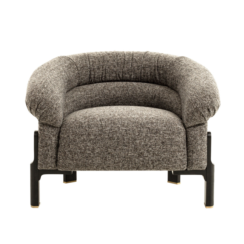 CLC12577-IG Black Armchair - Shadow Grey
