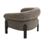 CLC12577-IG Black Armchair - Shadow Grey