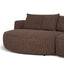 CLC12658-KJ Left Chaise Sofa - Verona Cinnamon Weave