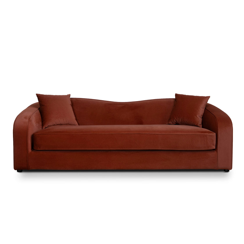 CLC12758-CA 3 Seater Sofa - Burnt Maroon
