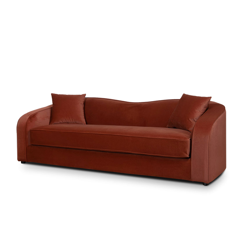 CLC12758-CA 3 Seater Sofa - Burnt Maroon