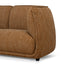 CLC12802-KSO 2 Seater Fabric Sofa - Ginger Brown