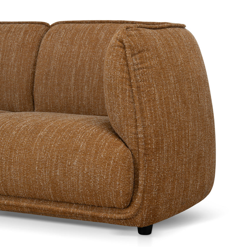 CLC12802-KSO 2 Seater Fabric Sofa - Ginger Brown