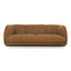 CLC12803-KSO 3 Seater Fabric Sofa - Ginger Brown