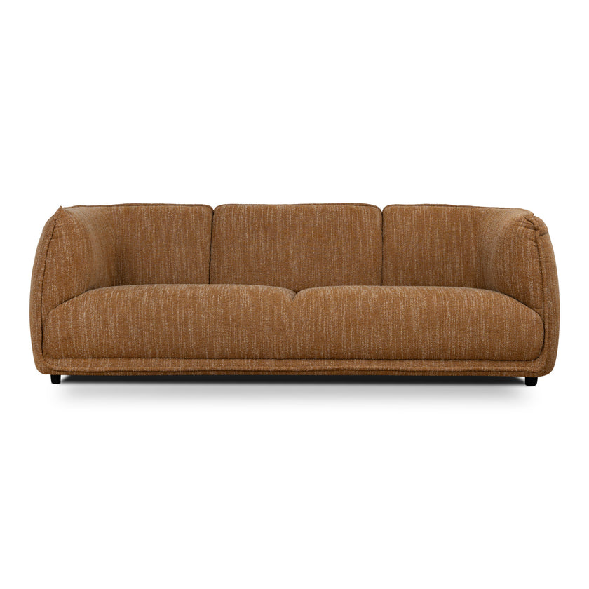 CLC12803-KSO 3 Seater Fabric Sofa - Ginger Brown