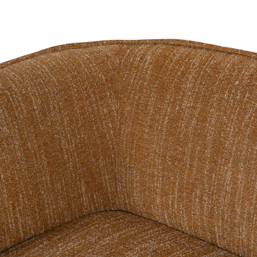 CLC12803-KSO 3 Seater Fabric Sofa - Ginger Brown