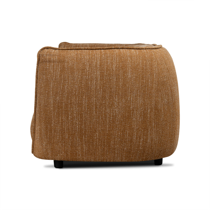 CLC12803-KSO 3 Seater Fabric Sofa - Ginger Brown