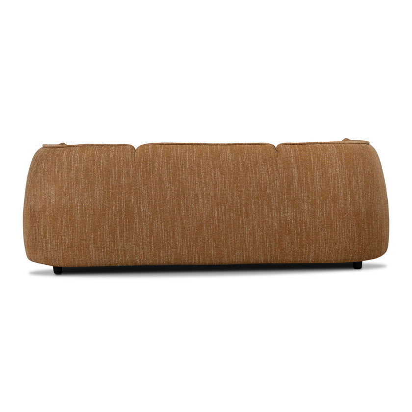 CLC12803-KSO 3 Seater Fabric Sofa - Ginger Brown