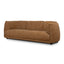 CLC12803-KSO 3 Seater Fabric Sofa - Ginger Brown