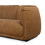 CLC12803-KSO 3 Seater Fabric Sofa - Ginger Brown