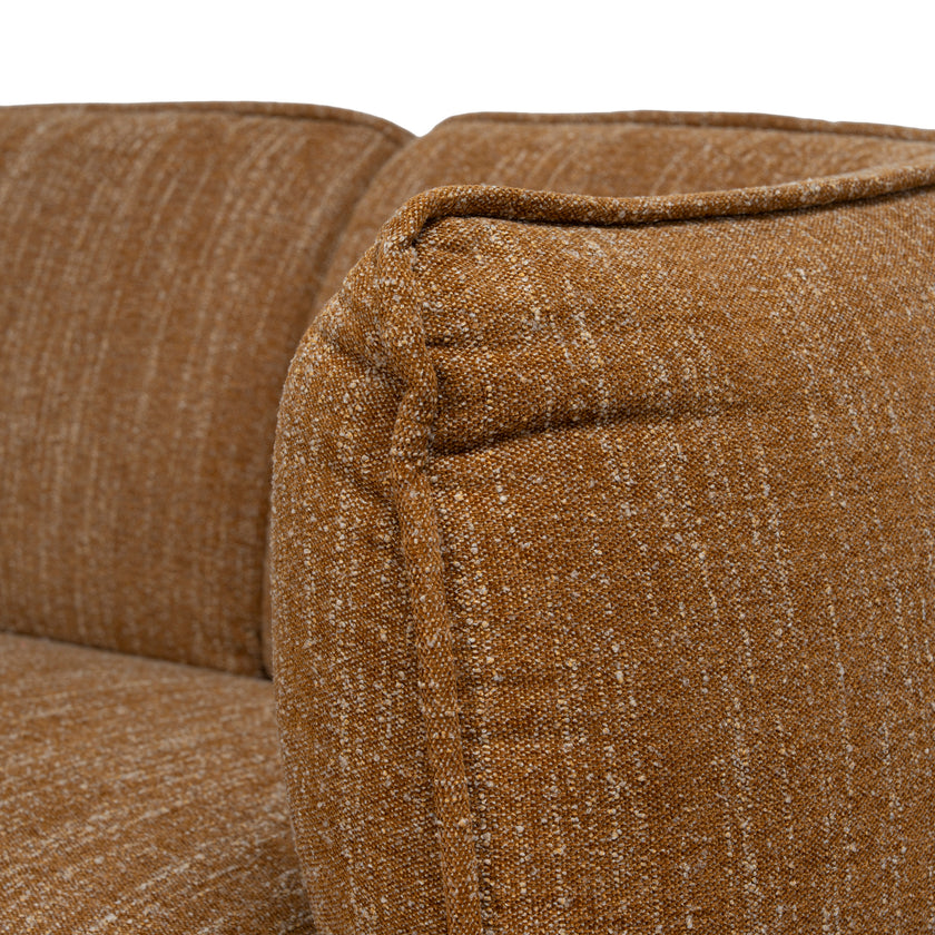 CLC12803-KSO 3 Seater Fabric Sofa - Ginger Brown