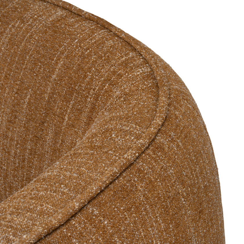 CLC12803-KSO 3 Seater Fabric Sofa - Ginger Brown