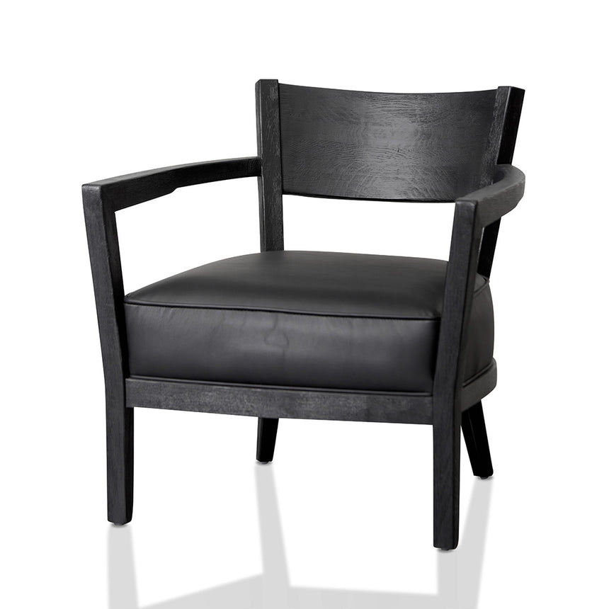 CLC8756-CH PU Armchair - Full Black