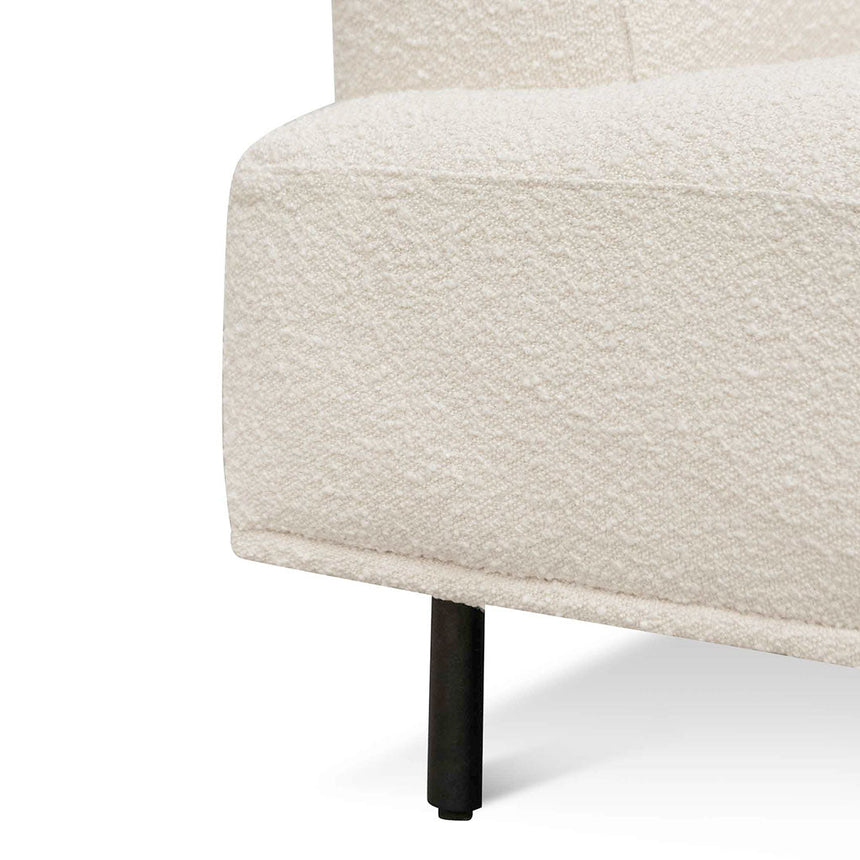 Ex Display - CLC6647-CA Right Chaise Sofa - Ivory White Boucle