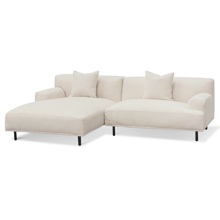 Ex Display - CLC6648-CA Left Chaise Sofa - Ivory White Boucle