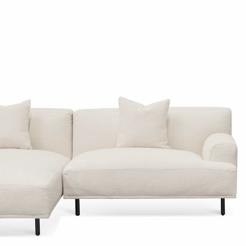 Ex Display - CLC6648-CA Left Chaise Sofa - Ivory White Boucle