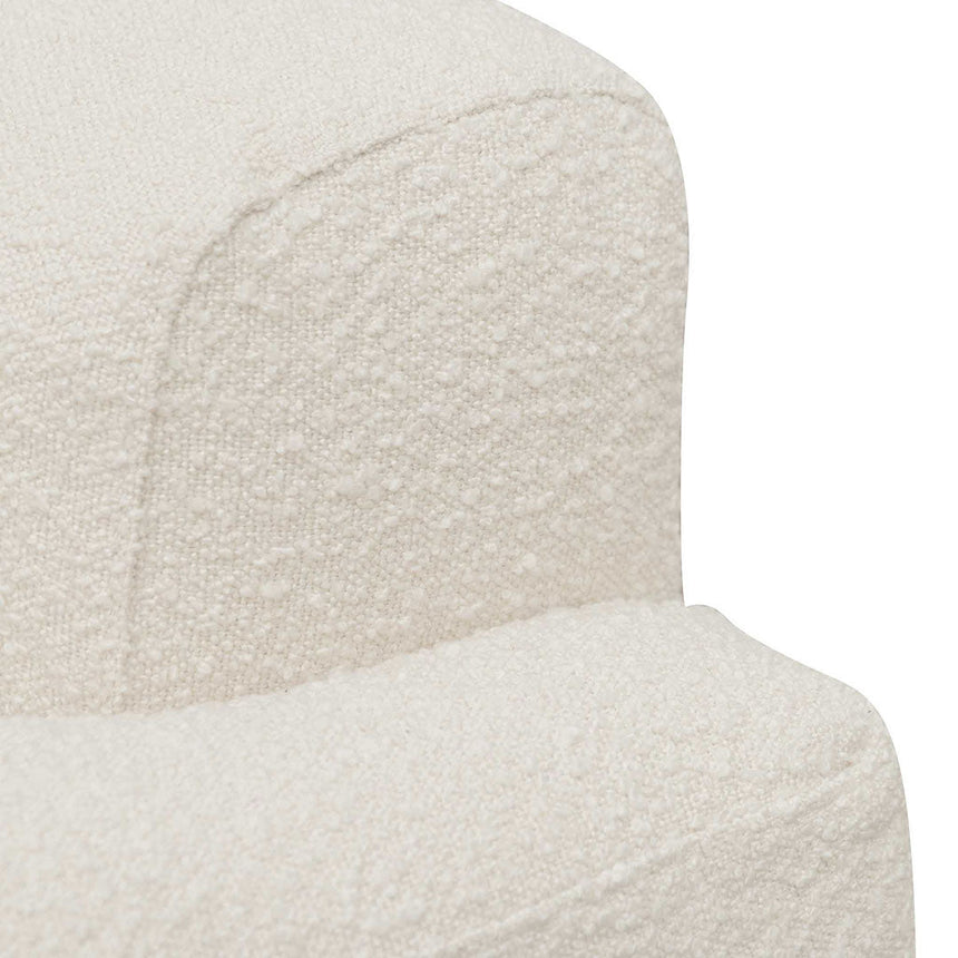 Ex Display - CLC6648-CA Left Chaise Sofa - Ivory White Boucle