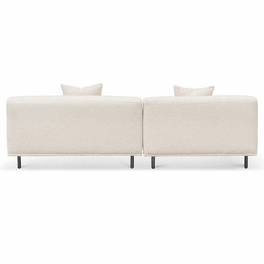 Ex Display - CLC6648-CA Left Chaise Sofa - Ivory White Boucle