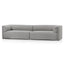 CLC6649-CA 4 Seater Fabric Sofa - Grey