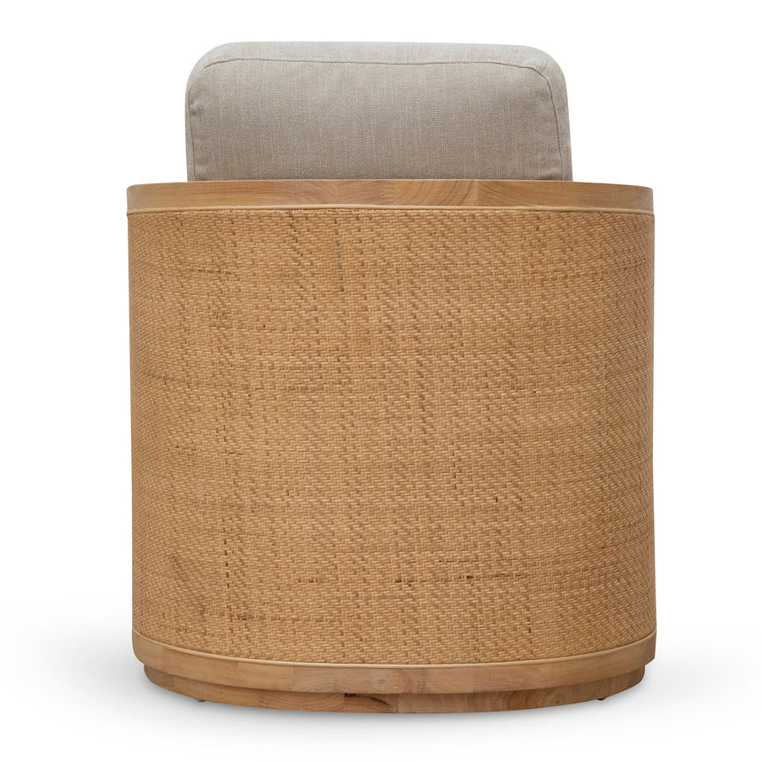 Ex Display - CLC6832-CA Wooden Armchair - Greige Fabric