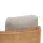 Ex Display - CLC6832-CA Wooden Armchair - Greige Fabric
