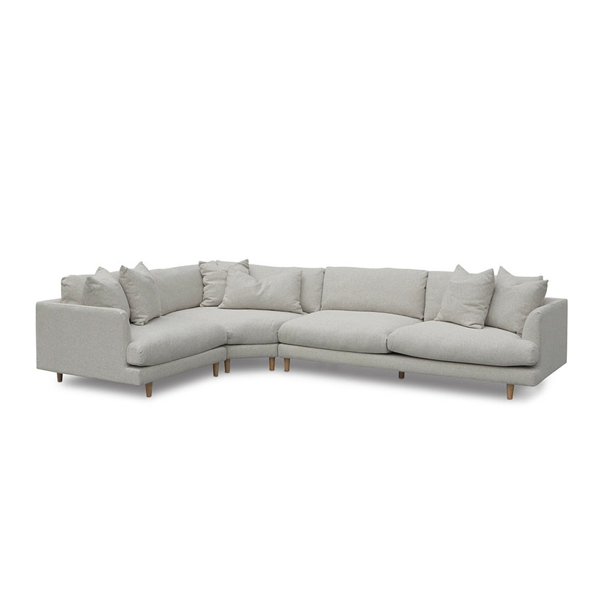 CLC6816-KSO 4 Seater Fabric Right Chaise Sofa - Oyster Beige