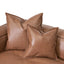 CLC8317-KSO 4 Seater Sofa with Cushion and Pillow - Caramel Brown