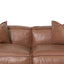 CLC8317-KSO 4 Seater Sofa with Cushion and Pillow - Caramel Brown