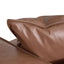 CLC8317-KSO 4 Seater Sofa with Cushion and Pillow - Caramel Brown